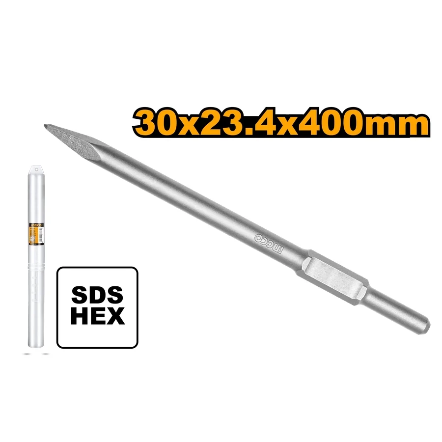 Heavy-Duty Hex Pointed Chisel | DBC03340011 | 30mm x 400mm