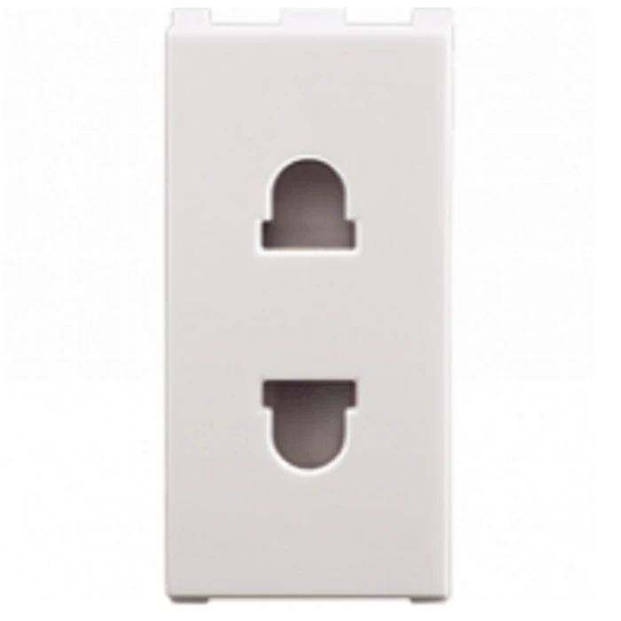Panasonic 10A 1M 2-Pin Euro Socket | Flame-Retardant Polycarbonate | WIPM1081
