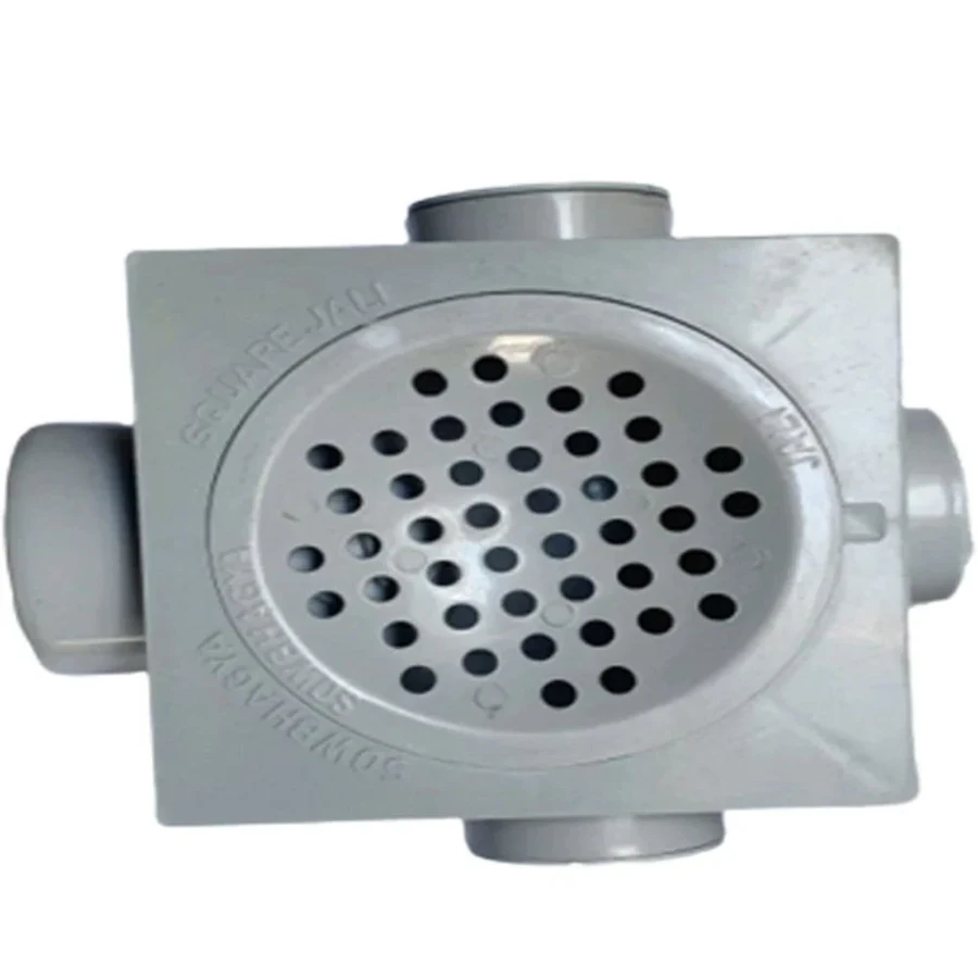ITPF uPVC Multifloor Traps with Square Jali | 110mm Sanitary Floor Drains | Sewer Gas Barrier & Odor Control Fittings | Chemical Resistant & UV-Stabilized Solvent Weld Drain Connectors for High-Rise B