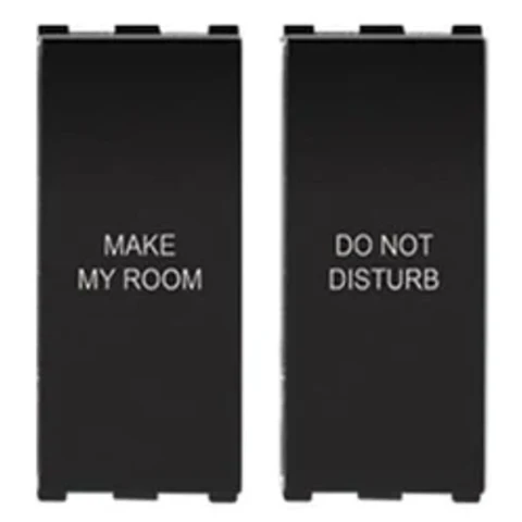 Panasonic Europa 240V 2-Module DND & MMR Internal Unit (Do Not Disturb / Make My Room) | Hospitality Guest Bedside Panel in Premium Black | WIPM500212GB