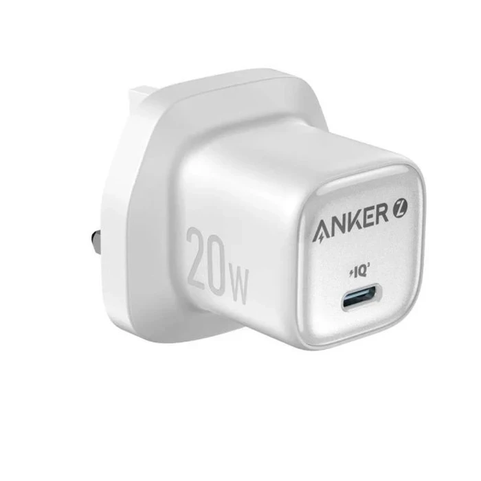 Anker Zolo 20W USB-C GaN II Fast Wall Charger (PD 3.0) | Ultra-Compact Foldable Power Adapter in Minimalist White | A2699K21