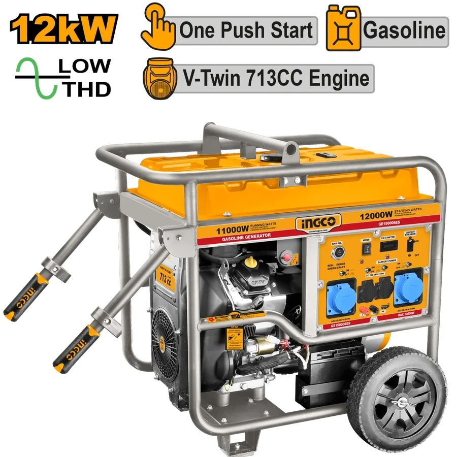Professional Industrial Gasoline Generator | GE150006ES | 12kW V-Twin Super-Power Series