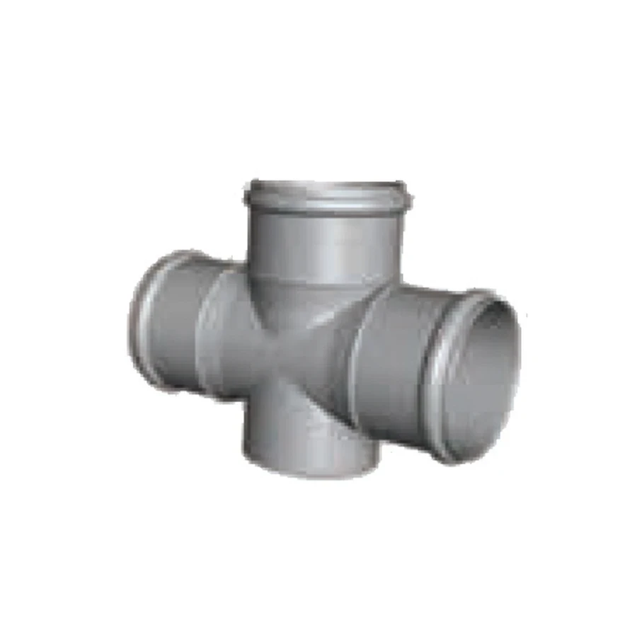 ITPF uPVC Cross Tees | Plain Four-Way 90-Degree Branching Fittings | 75mm & 110mm Range | Chemical Resistant & UV-Stabilized Solvent Weld Connectors for Mainline & Irrigation Hubs