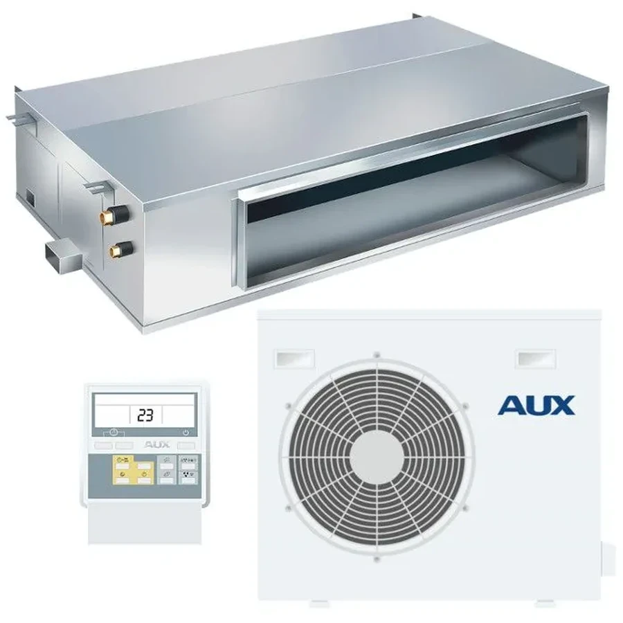 Aux ALMD-H24/4R1MA-R 2.0 Ton Non-Inverter Ductable Air Conditioner | 24,000 BTU | 80Pa Static Pressure | Integrated Drainage Pump