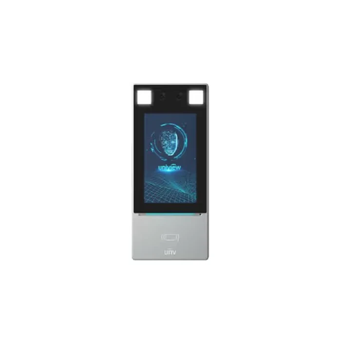 UNV 7" Touch Screen Face Recognition Access Control Terminal with 10,000 Face Capacity, Video Intercom, 200ms Recognition & 16GB Storage | Model No. OET-571L-HM-R