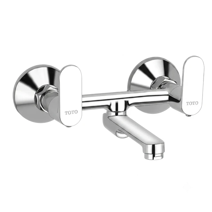 Toyo Wall Mixer Non-Telephonic with Connecting Legs & Wall Flanges | Heavy-Duty Solid Brass Hot & Cold Shower Valve | CO-52136