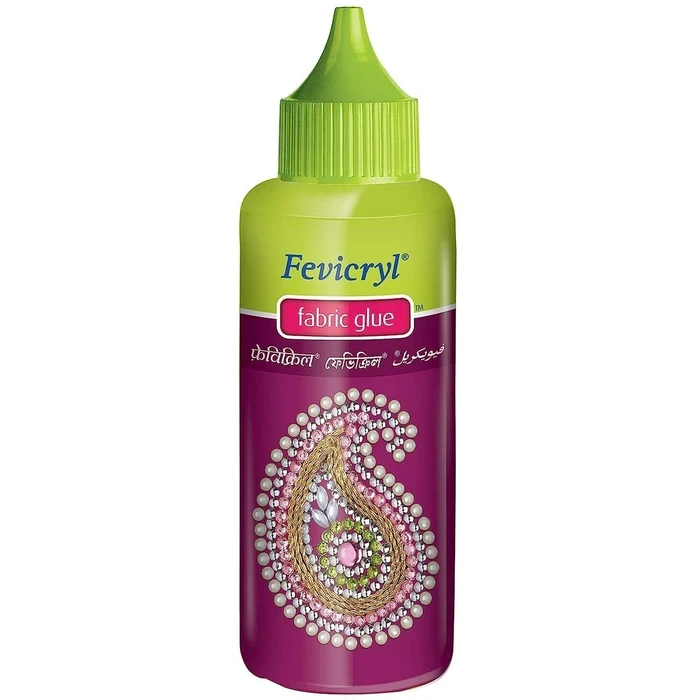 Pidilite ASF Fevicryl Fabric Glue | Strong Textile & Cloth Adhesive Paste for Apparel and Craft Projects (80 ml)