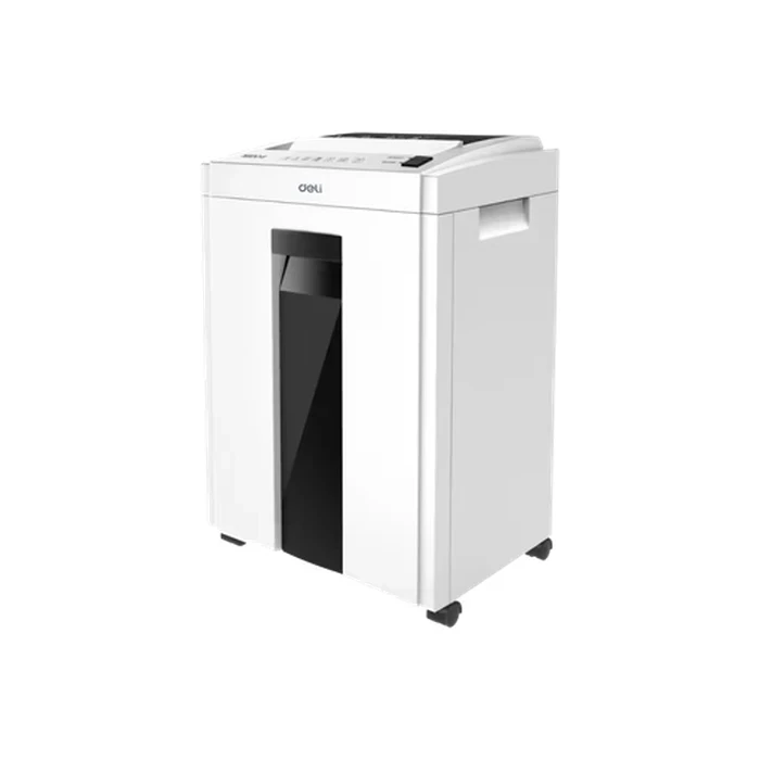 Deli 16-Sheet Cross-Cut Paper Shredder for Medium Offices | Level P-4 Confidentiality Guard | 23L Pull-Out Waste Drawer for Staples, CDs, and Cards | Deli-ET053