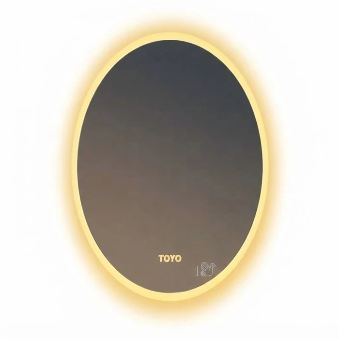 TOYO 21x28 Inch Smart LED Bathroom Vanity Mirror | 3 Color Temperature Modes with Responsive Front Touch Sensor Control Matrix | TOYO-9027-3L