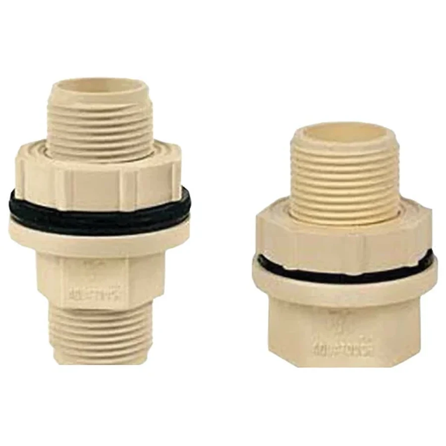 ITPF CPVC Tank Connectors | Heavy-Duty Bulkhead Fittings for Storage Tanks | 15mm to 50mm Sizes | High-Temperature Resistant & Lead-Free Seals for Hot & Cold Water Storage