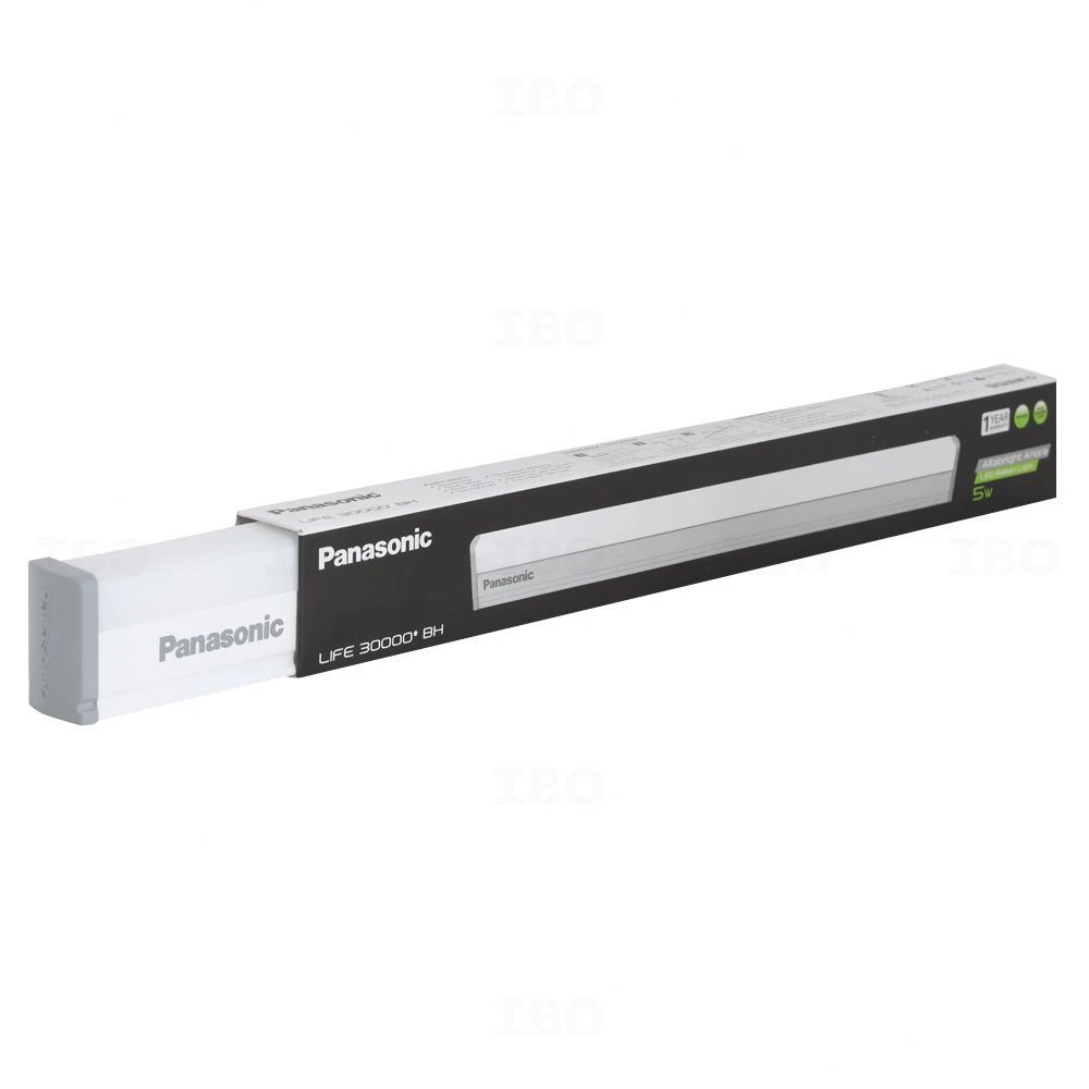 Panasonic 5W THEALED LED Batten (PBTM02057) - 6500K Cool Day Light, 500 Lumens, Polycarbonate Body, and 30,000 Hours Life