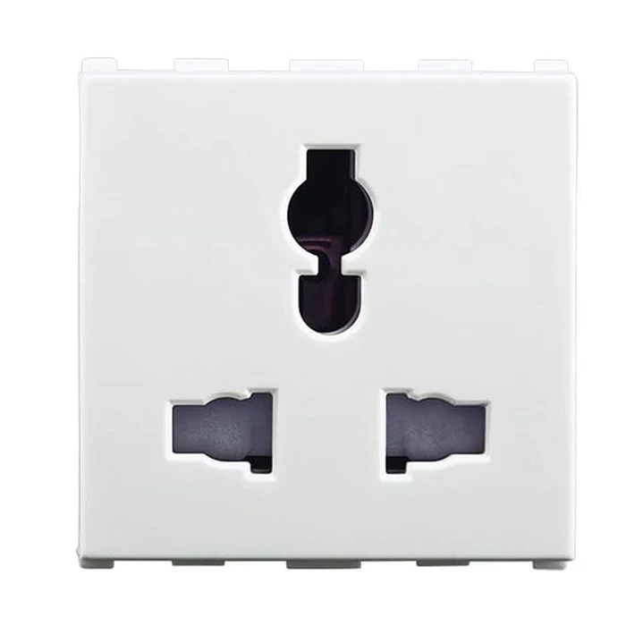 Panasonic 13A/10A/6A 2M All-Pin Universal Combi Socket | Flame-Retardant Polycarbonate | WIPM1172