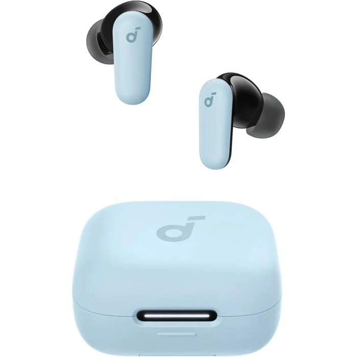 Anker Soundcore P30i True Wireless ANC Earbuds | 42dB Adaptive Noise Cancelling, 45H Playtime & 2-in-1 Phone Stand Case | US White / US Blue