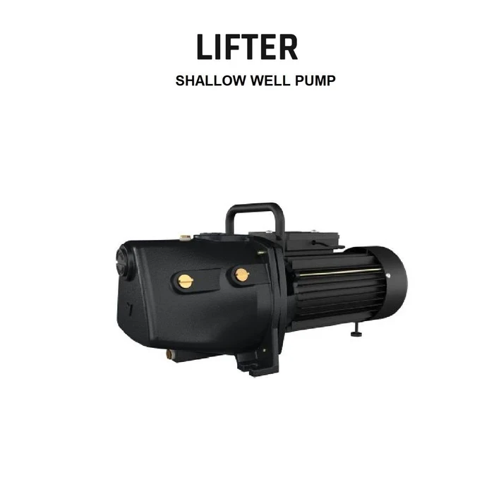 Kirloskar Lifter Series Self-Priming Shallow Well Jet Pump | 8.5m Suction Lift & CED Anti-Rust Coated Water Pump with Thermal Overload Protection