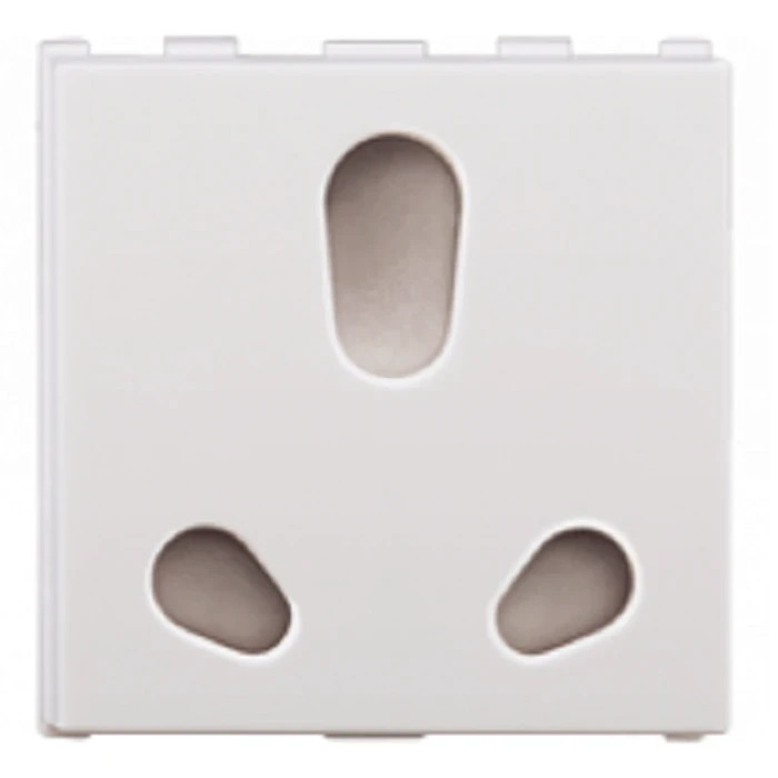 Panasonic 20A/10A 2M Twin Modular Socket | Flame-Retardant Polycarbonate | WIPM1252