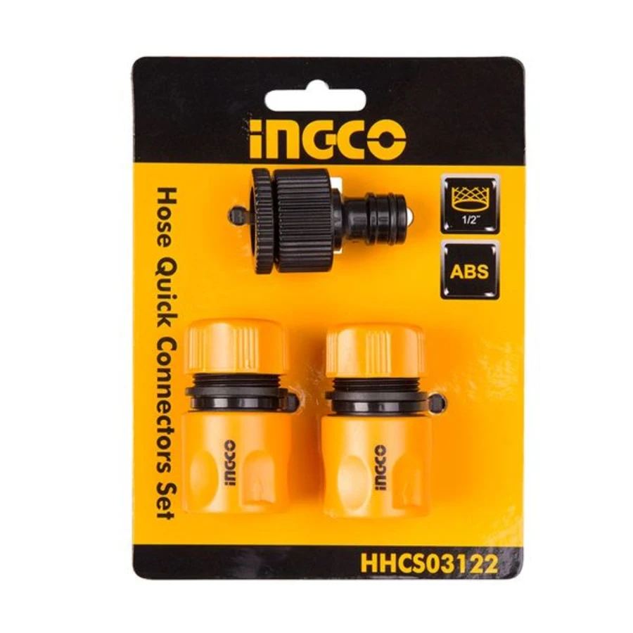 INGCO 3-Piece Hose Quick Connector Set | HHCS03122