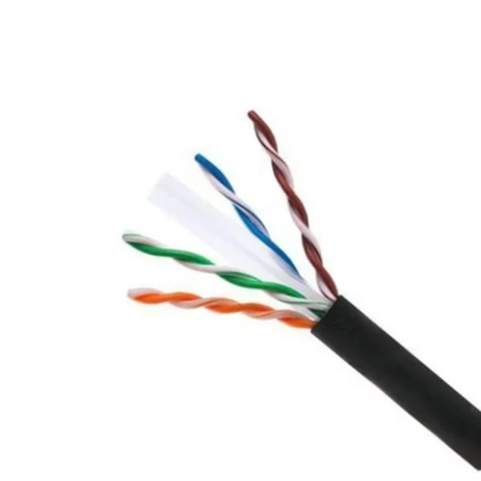 Digicom DG-CAT64PEUTP Outdoor CAT6 4-Pair Solid Bare Copper Cable | 250 MHz UV-Resistant Logic | Gigabit & Waterproof PoE System | 305 Meters