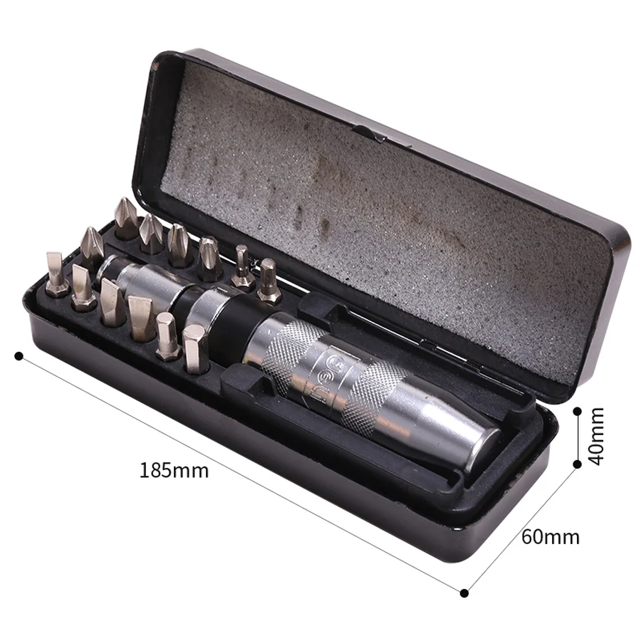 DL8901 13-Piece Master Screwdriver Set - Comprehensive Slotted & Phillips Assortment, High-Quality Tips, and Durable Storage Case (for Home & Workshop)