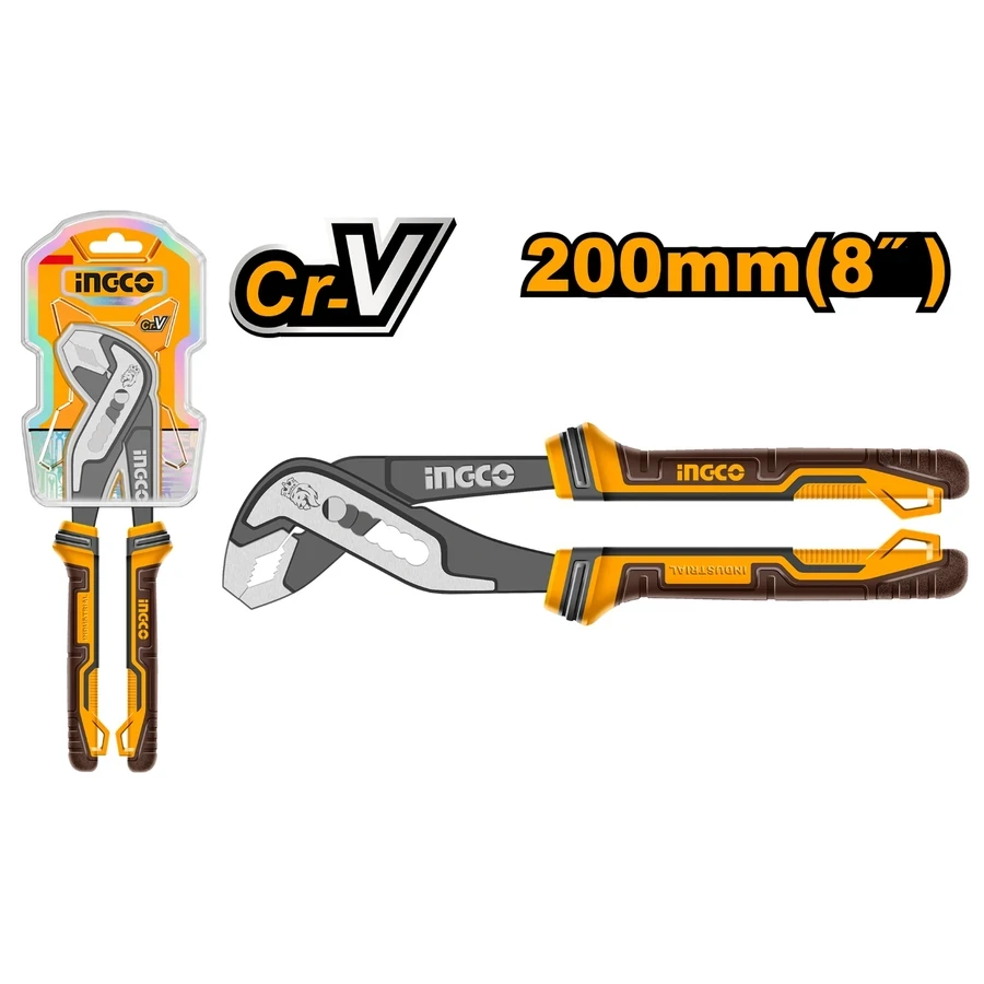 Professional Pump Pliers | HPP28208 | 8" (200mm) | High-Grade Cr-V