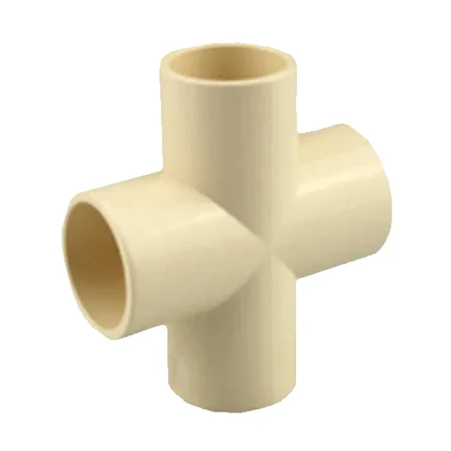 ITPF CPVC Cross Tees | Four-Way Intersection & Manifold Connectors | 15mm to 25mm Sizes | High-Temperature Resistant & Lead-Free Fusion Junctions for Hot & Cold Water Systems
