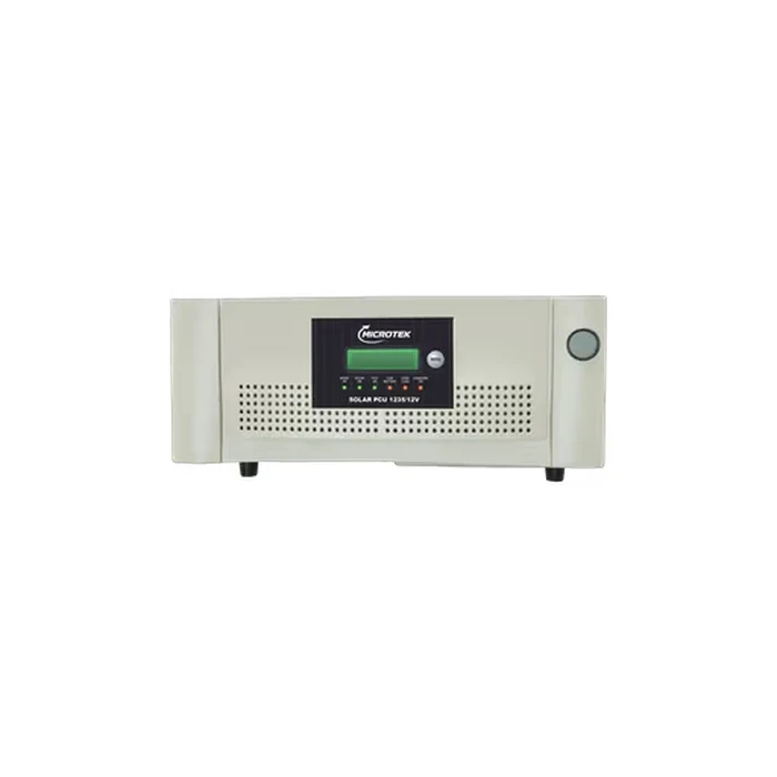 Microtek 935VA 600W 12V Pure Sine Wave Hybrid Solar PCU Inverter | High Capacity 40A PWM Solar Charger & Intelligent Dual Grid Current Selector | SOLAR PCU 1235/12V