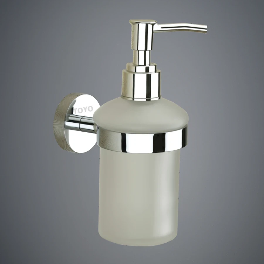 TOYO 11304 Soap Dispenser - 56 Grade Full Brass, High Grade Chrome Plated, Die Forged Technology