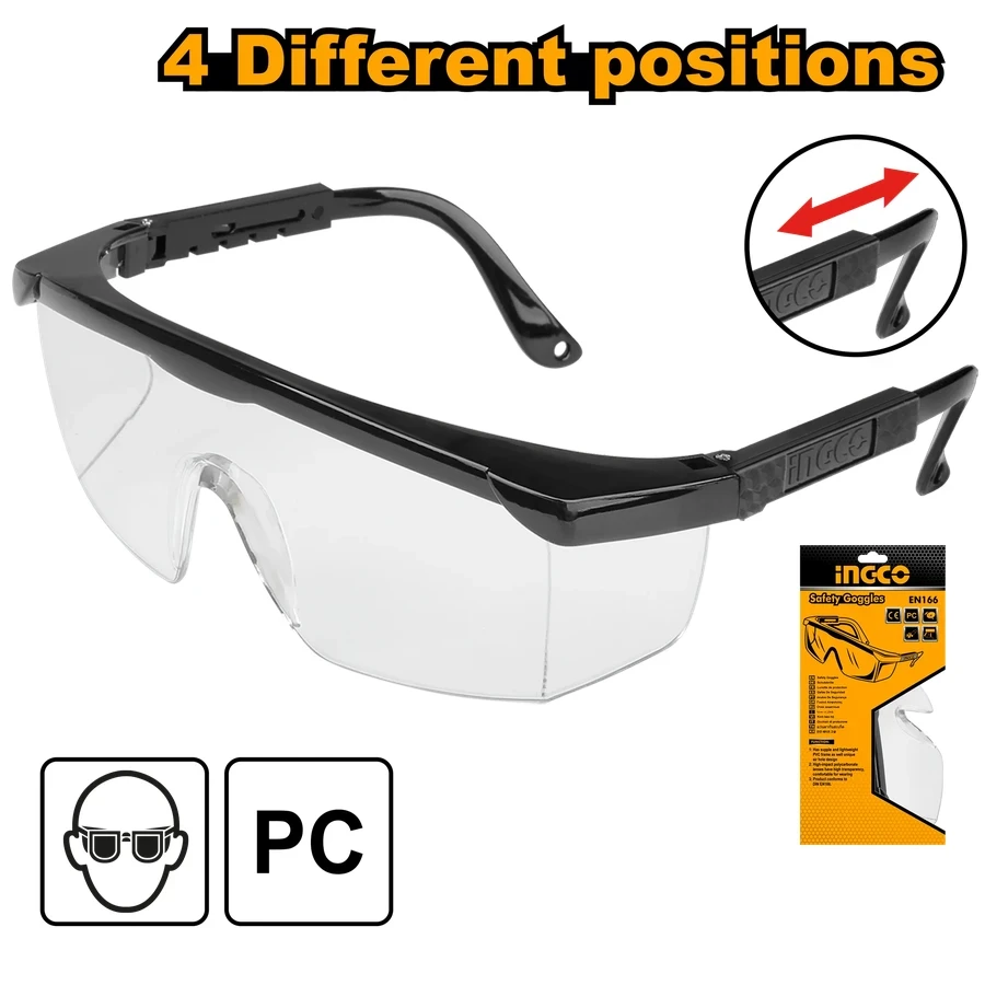 Professional Adjustable Safety Goggles | HSG142 | Integrated Flank Protection