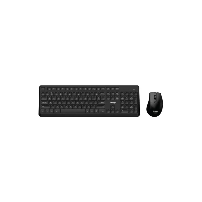 Ziasys Z-722 Dual-Mode Bluetooth & 2.4G Wireless Keyboard & Mouse Combo | 106-Key Spill Resistant Layout with Silent 1600 DPI Mouse | Model Z-722