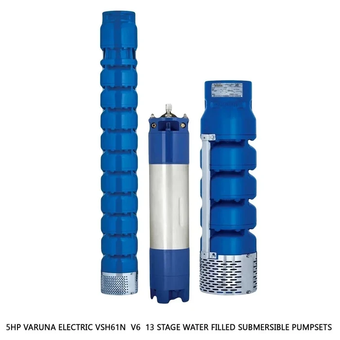 Varuna V8 Series 8" Heavy-Duty Stainless Steel Multi-Stage Borewell Submersible Pump Set | High-Head 400m & 120+ m³/hr High-Discharge Three-Phase Deep Well Pump