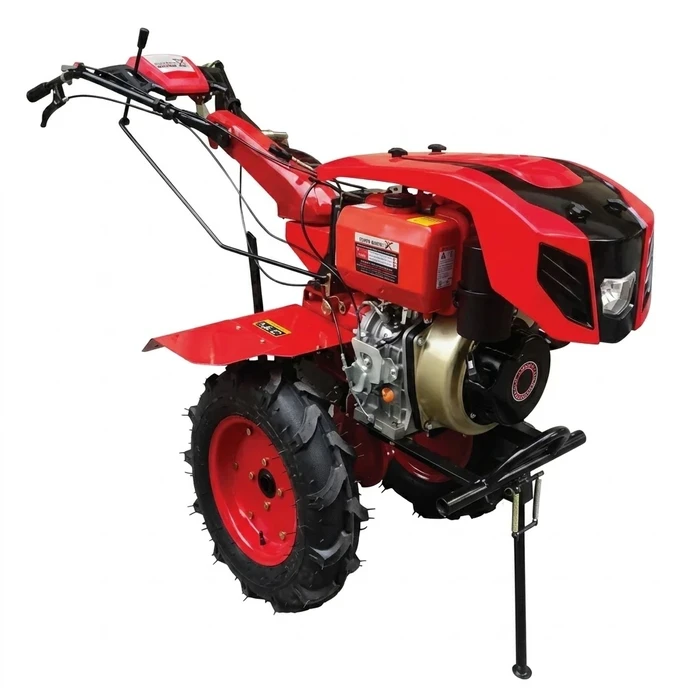 Shiva 170F 7.0 HP Gasoline Mini Tiller & Cultivator | Direct Gear-Driven 4-Stroke Petrol Power Tiller with 32 Rotary Blades & 1,000 mm Tilling Scope