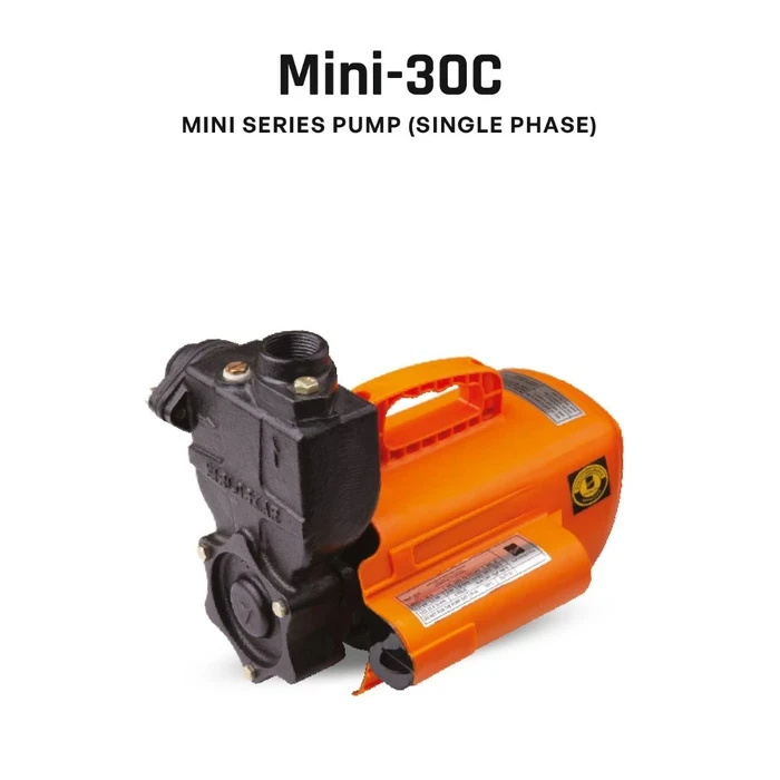 Kirloskar Mini-30C 0.5 HP Single-Phase Self-Priming Monoblock Water Pump | 28m Head & 3182 LPH Flow with Brass Impeller & Cast Iron Body