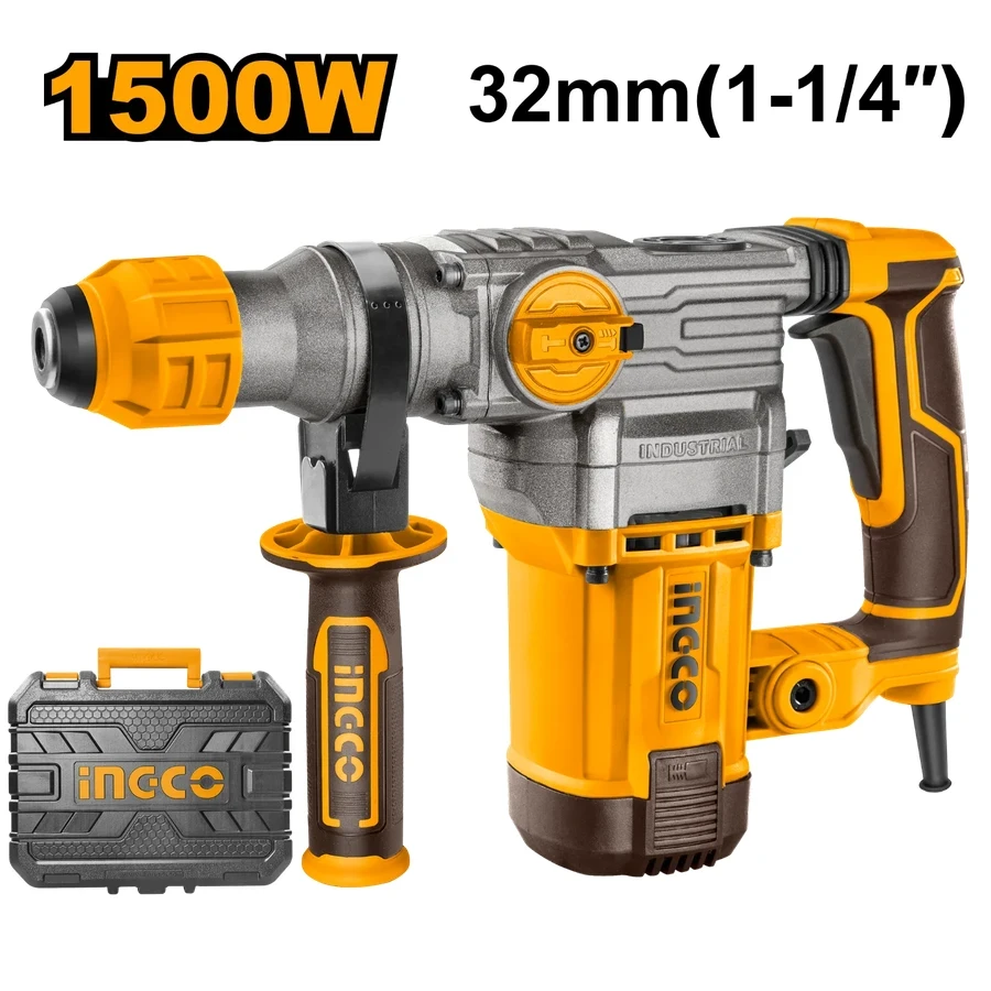 Rotary Hammer | RH150038 | 1500W | Heavy-Duty Anti-Vibration SDS Plus System