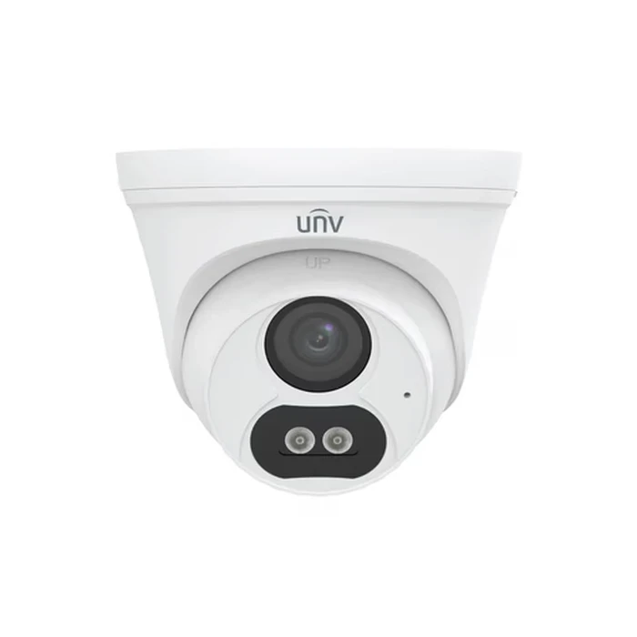 UNV 2.0 MP ColorHunter 1080P Full HD Turret Dome Camera | Uniview IP67 Weatherproof PoE Smart Dual-Light CCTV with Built-in Mic | IPC3612LB-AF28K-DL2