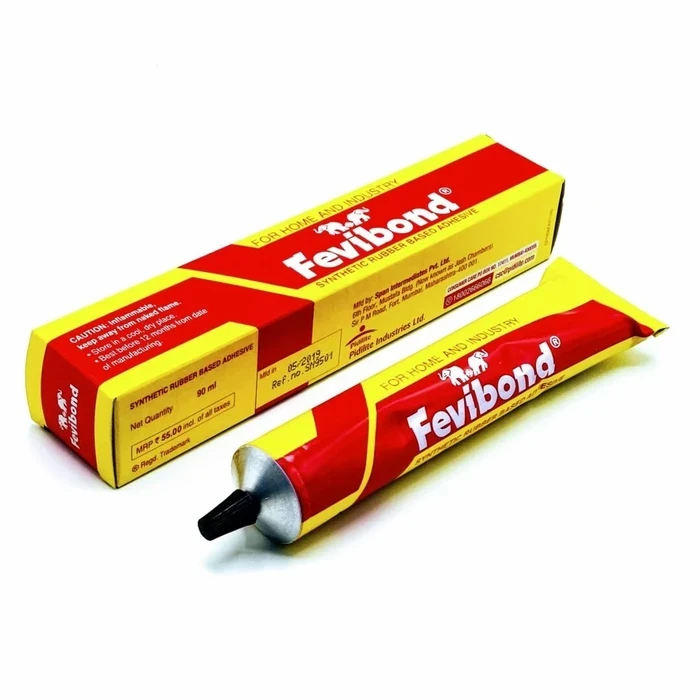 Pidilite Fevibond Synthetic Rubber Contact Adhesive for Laminating & Footwear | 50 Ml Tube