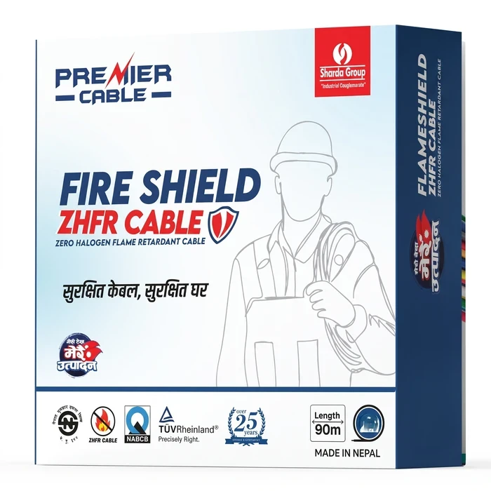Premier Wires ZHFR Cable 1100V 0.75 SQ. MM. | Low Smoke Zero Halogen Flame Retardant Electrical Wire (90m) | Green