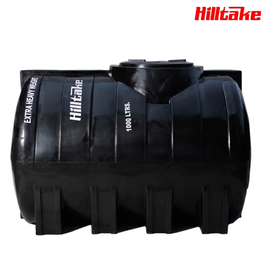 Horizontal Plastic Tank | 1000L Storage Capacity | 3-Layer Reinforced Ribbed Design | Optimized Weight Distribution for Surface & Underground Water Storage