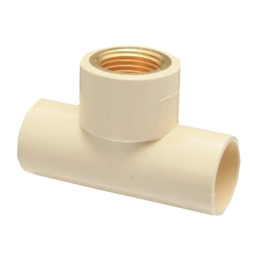 ITPF CPVC Female Threaded Tees | Three-Way Transition Branch Fittings | 15mm to 25mm Sizes | High-Temperature Resistant & Lead-Free Fusion Connectors for Hot & Cold Water Systems