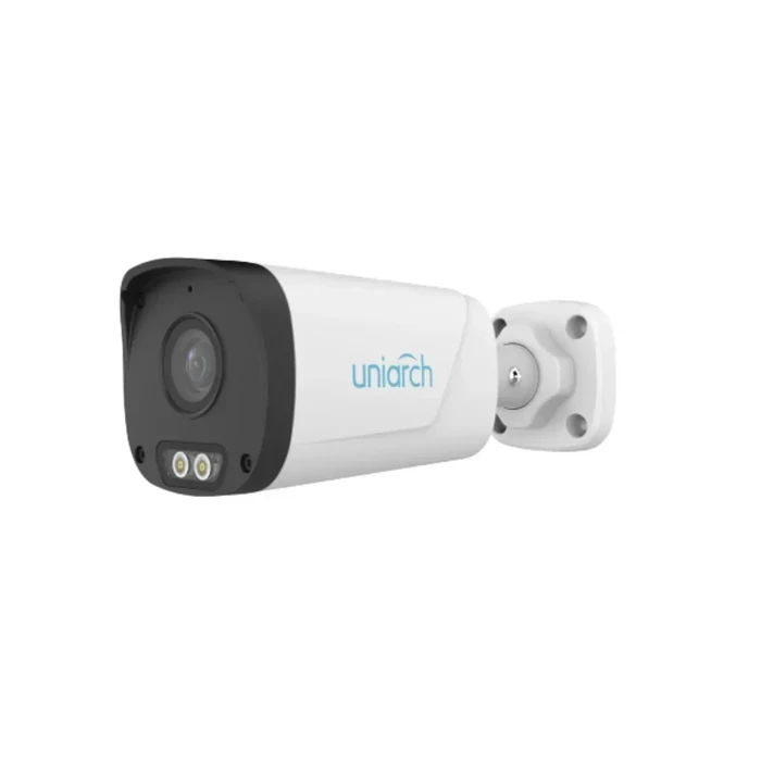 Uniarch 2MP Fixed Dual Light Bullet IP Camera in Big Housing with ColorHunter, 30m Smart IR & 15m Warm Light, Human Body Detection 2.0 & Built-In Mic | Model No. IPC-B232-AF40-DL-ECO