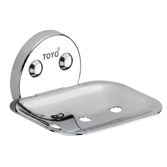 Toyo Chrome Solid Brass Wall-Mounted Soap Dish Holder | TOYO-11506