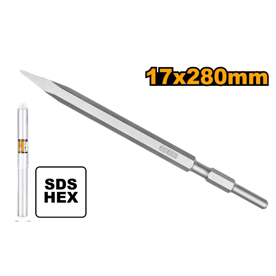 Industrial Hex Pointed Chisel | DBC0512801 | 17mm x 280mm