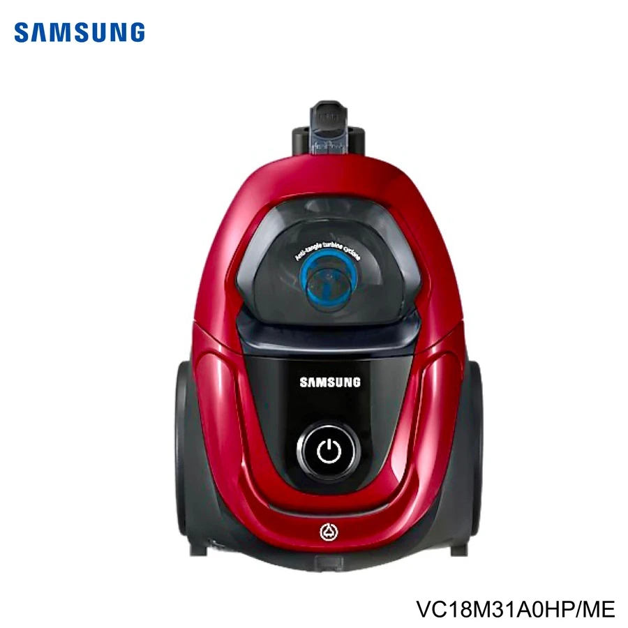 Samsung VC18M31A0HP/ME 1800W Bagless Canister Vacuum Cleaner | Anti-Tangle Turbine | Remote Control Handle | Mexican Pink