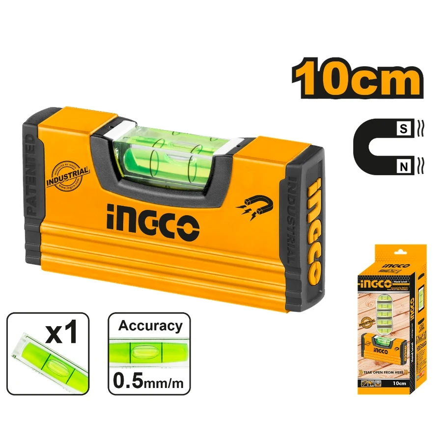 Professional Magnetic Pocket Level | HMSL03101 | 10cm Precision Series