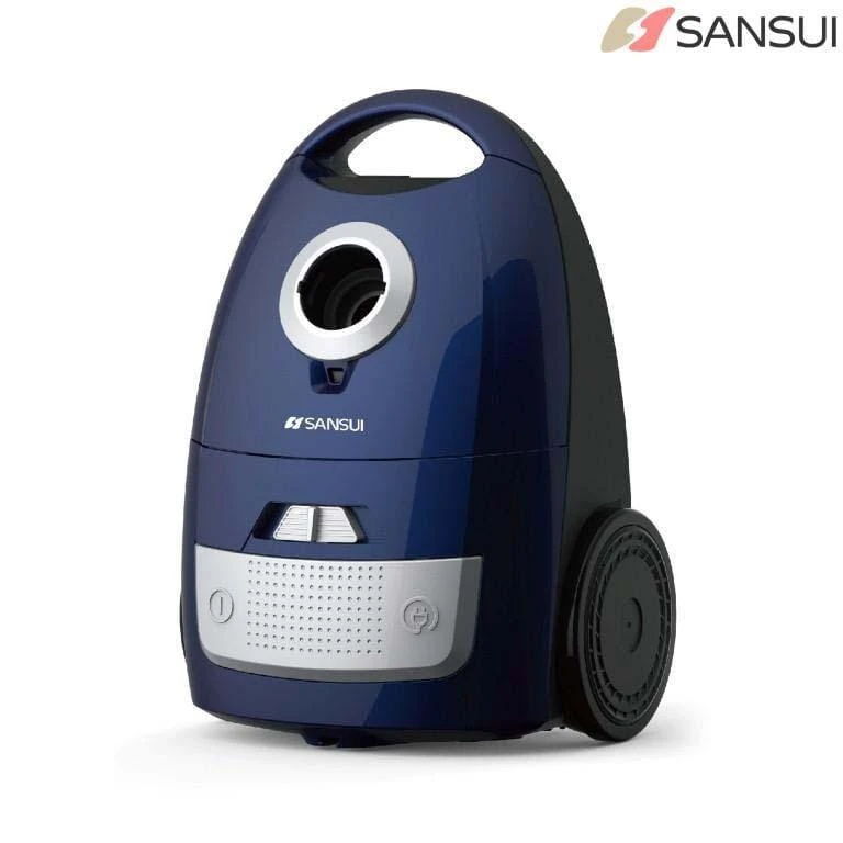 SANSUI SS-VC16M37 Vacuum Cleaner | 1600W Powerful Suction Logic | Variable Power Control & Washable Dust Bag | Blue Spray