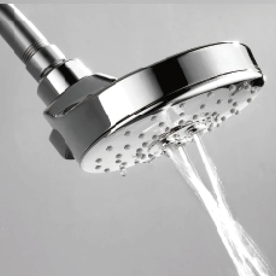 TOYO 8355-HS ABS Rain Shower Head - Full Chrome, 2 Functions (Dancing Flow & Saturating Flow) 2-in-1