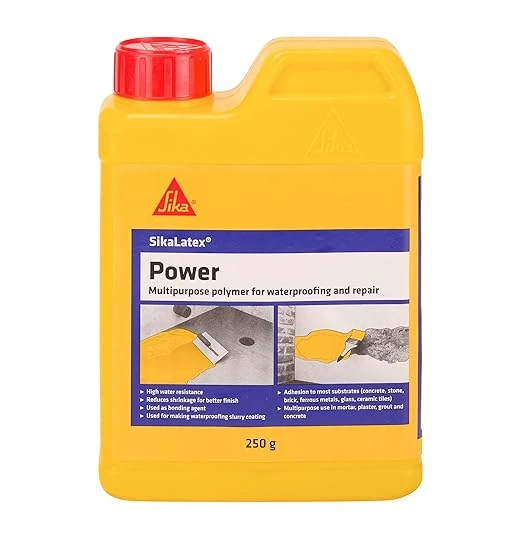 Sika Latex Power SBR Polymer Emulsion | Waterproofing & Bonding Agent | 0.25Kg to 20Kg | Non-Toxic High Adhesion Admixture