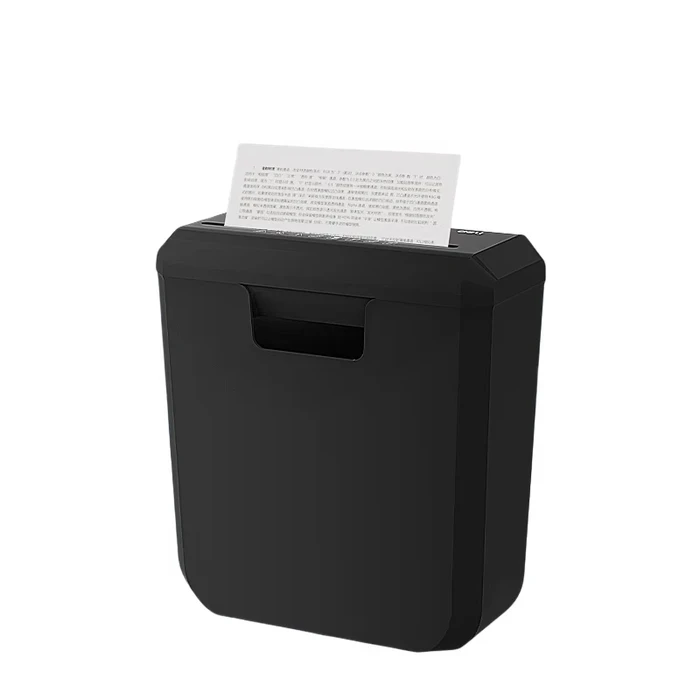 Deli Personal Small Office Paper Shredder | 6-Sheet Strip-Cut Level P-2 Security | 10L Bin for Staples, Clips, and Credit Cards | Deli-ET103SC