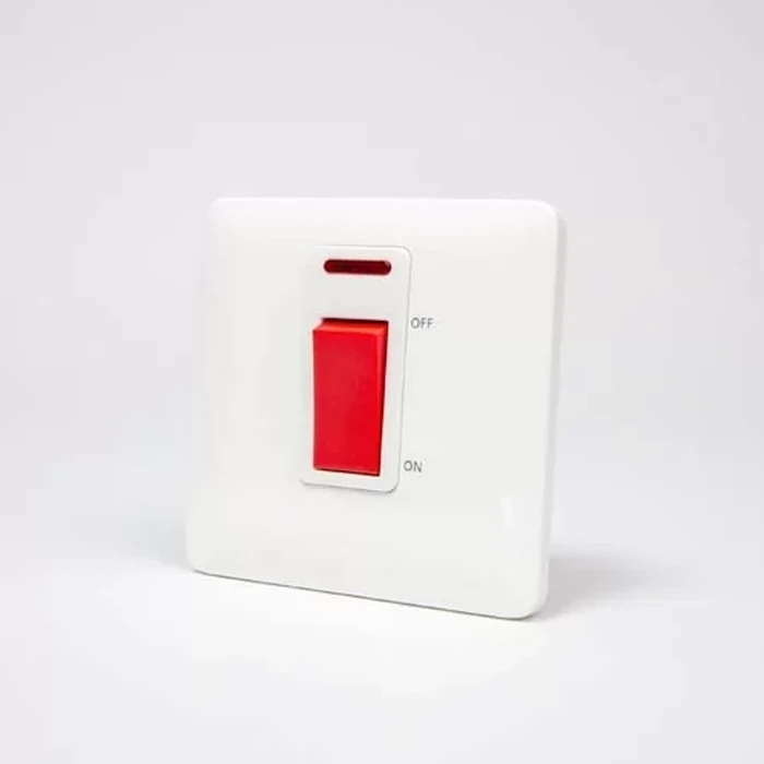 Panasonic WDBA5403-N 1-Gang 45A DP Switch | Double Pole Isolation Logic | Status Indicator | High-Amperage Power Control