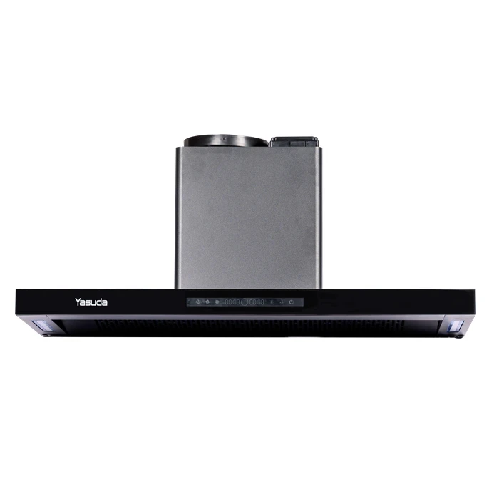Yasuda 90 cm Filterless AutoClean Kitchen Chimney | High-Efficiency BLDC Motor with Turbo Suction & Matte Black Touch Sensor Interface | YS-C90TBD