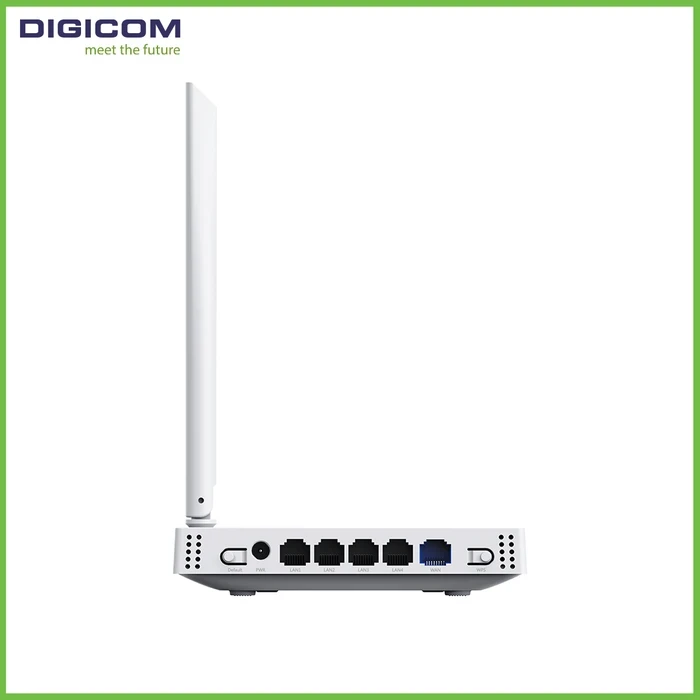 Digicom DG-M452T 300 Mbps Wireless-N Broadband DSL Router | Dual 5dBi High Gain Antenna Logic | MIMO Technology & Multi-Mode System | 300 Mbps