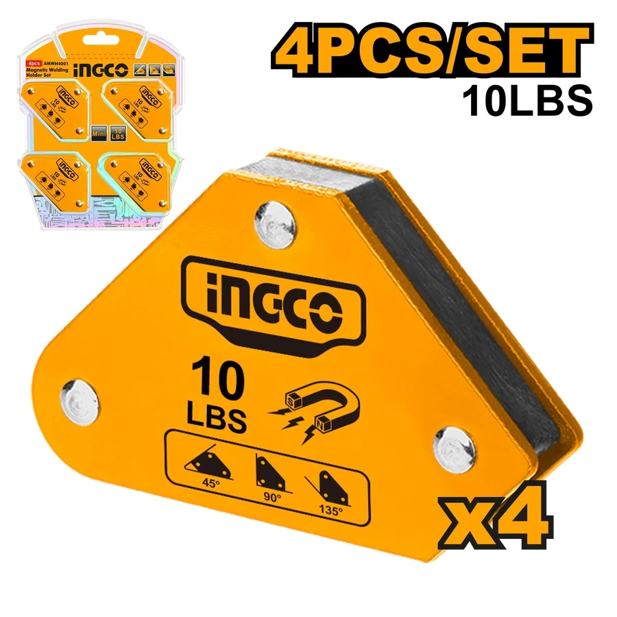 Professional 4-Piece Mini Magnetic Welding Holder Set | AMWH4001 | 10Lb Pull Capacity